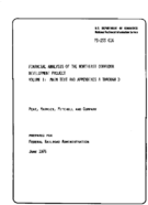 Financial Analysis of the Northeast Corridor Development Project Volume I Main Text and Appendixes A Through D