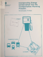 Incorporating Energy Conservation into the Transportation Planning Process MidSized Areas