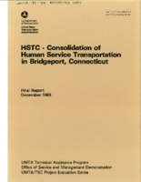HSTC  Consolidation of Human Service Transportation in Bridgeport Connecticut