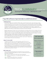 PrepME Software Implementation and Enhancement  technical summary