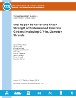 EndRegion Behavior and Shear Strength of Pretensioned Concrete Girders Employing 07in Diameter Strands