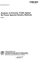 Analysis of Freeway Traffic Speed by Power Spectral Density Methods