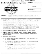 AC 150534525 Specification for L848 Medium Intensity Approach Light Bar Assembly