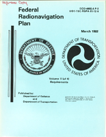 Federal Radionavigation Plan Volume II of 4 Requirements