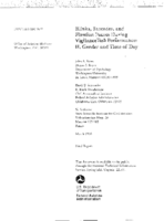 Blinks saccades and fixation pauses during vigilance task performance II Gender and time of day