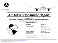 Air Travel Consumer Report November 2018