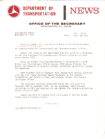 Department of Transportation News Releases for December 1975