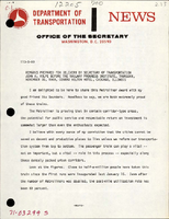 Remarks Prepared for Delivery by Secretary of Transportation John A Volpe before the Railway Progress Institute