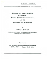 FAA Associate Administrator for Regulaton and Certification Anthony J Broderick Speeches 1994