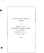 Interstate Commerce Commision Report of the Accident  Investigation Occuring on the PENNSYLVANIA RAILROAD ELWOOD IN