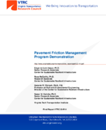 Pavement Friction Management Program Demonstration