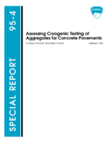 Assessing cryogenic testing of aggregates for concrete pavements