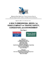 A Multidimensional Model for Vehicle Impact on Traffic Safety Congestion and Environment