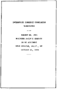Interstate Commerce Commision Report of the Accident  Investigation Occuring on the SOUTHERN PACIFIC WEBSTER CA