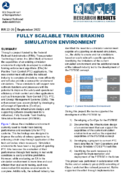 Fully Scalable Train Braking Simulation Environment Research Results