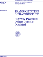 Transportation infrastructure  highway pavement design guide is outdated