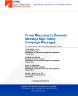 Driver Response to Dynamic Message Sign Safety Campaign Messages