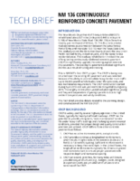 NM 136 Continuously Reinforced Concrete Pavement techbrief