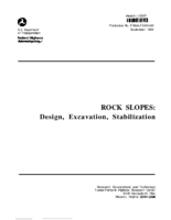 Rock Slopes Design Excavation Stabilization