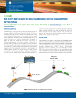 EcoDrive Experiment on Rolling Terrain for Fuel Consumption Optimization  techbrief