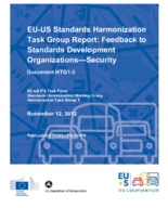 EUUS standards harmonization task group report  feedback to standards development organizations  security