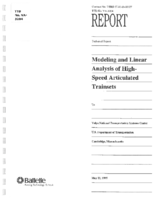 Modeling and Linear Analysis of HighSpeed Articulated Trainsets