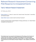 Relevant Research Assessment Concerning Pilot Response to Unexpected Events Task 2 Relevant Research Assessment