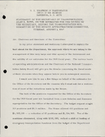 Statement of the Secretary of Transportation Alan S Boyd on the estimates for the Office of the Secretary Before the Transportation Subcommittee of the Senate Appropriations Committee Washington DC