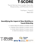 Quantifying the Impact of New Mobility on Transit Ridership