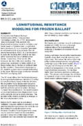 Longitudinal Resistance Modeling for Frozen Ballast Research Results
