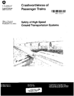 Safety of HighSpeed Ground Transportation Systems Crashworthiness of Passenger Trains