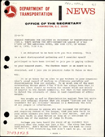 Remarks Prepared for Delivery by Secretary of Transportation John A Volpe before the AntiDefamation League of Bnai Brith