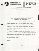 Remarks by Secretary of Transportation John A Volpe Combined Federal Campaign Congratulations Luncheon