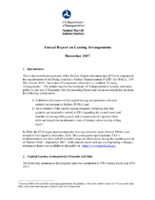 Annual Report on Leasing Arrangements December 2017