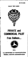 AC 6162A Flight Test Guide  Private and Commercial Pilot  Free Balloon