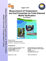 Measurement of Temperature and Soil Properties for Finite Element Model Verification FHWAAKRD1206