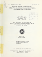 Potential of Spark Ignition Engine Effect of Vehicle Design Variables on Top Speed Performance and Fuel Economy