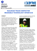Railroad Track Inspector Wearable Technology Interface