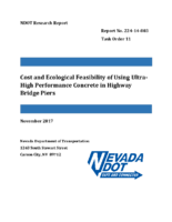 Cost and Ecological Feasibility of Using UHPC in Highway Bridges Nevada DOT