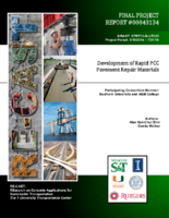 Development of Rapid Pavement Repair Materials