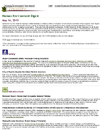 Human Environment Digest May 16 2019