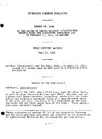 Interstate Commerce Commision Report of the Accident  Investigation Occuring on the GREAT NORTHERN RAILWAY CUT BANK MT