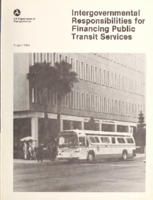 Intergovernmental Responsibilities for Financing Public Transit Services
