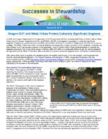 Successes in Stewardship  Oregon DOT and Siletz Tribes Protect Culturally Significant Dogbane