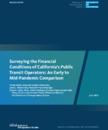 Surveying the Financial Conditions of Californias Public Transit Operators An Early to MidPandemic Comparison