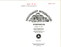 Paratransit Integration Symposium Proceedings October 14 1977
