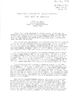 Polymer Concrete Development and Use in Oregon