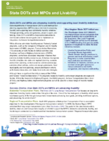 State DOTs and MPOs and Livability