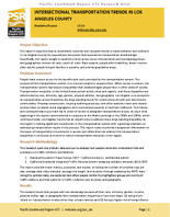 Intersectional Transportation Trends in LA County Research Brief