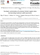 Stochastic Optimization of Cellulosic Biofuel Supply Chain Incorporating Feedstock Yield Uncertainty